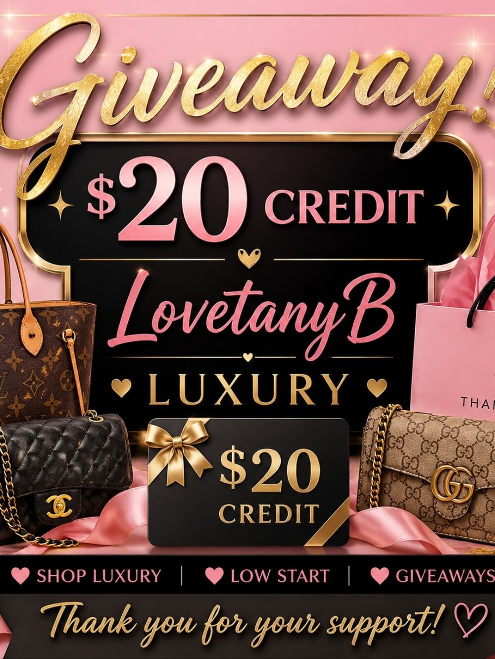 GIVEAWAY INSTANT $20 CREDICT GUARANTEED!!